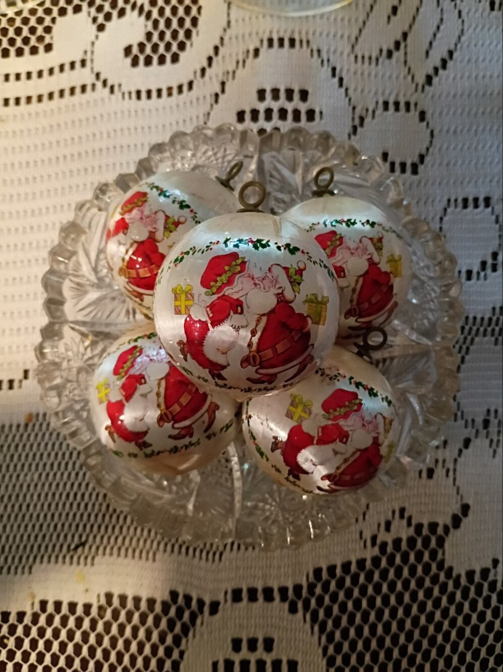 Vintage Set Of Christmas Balls